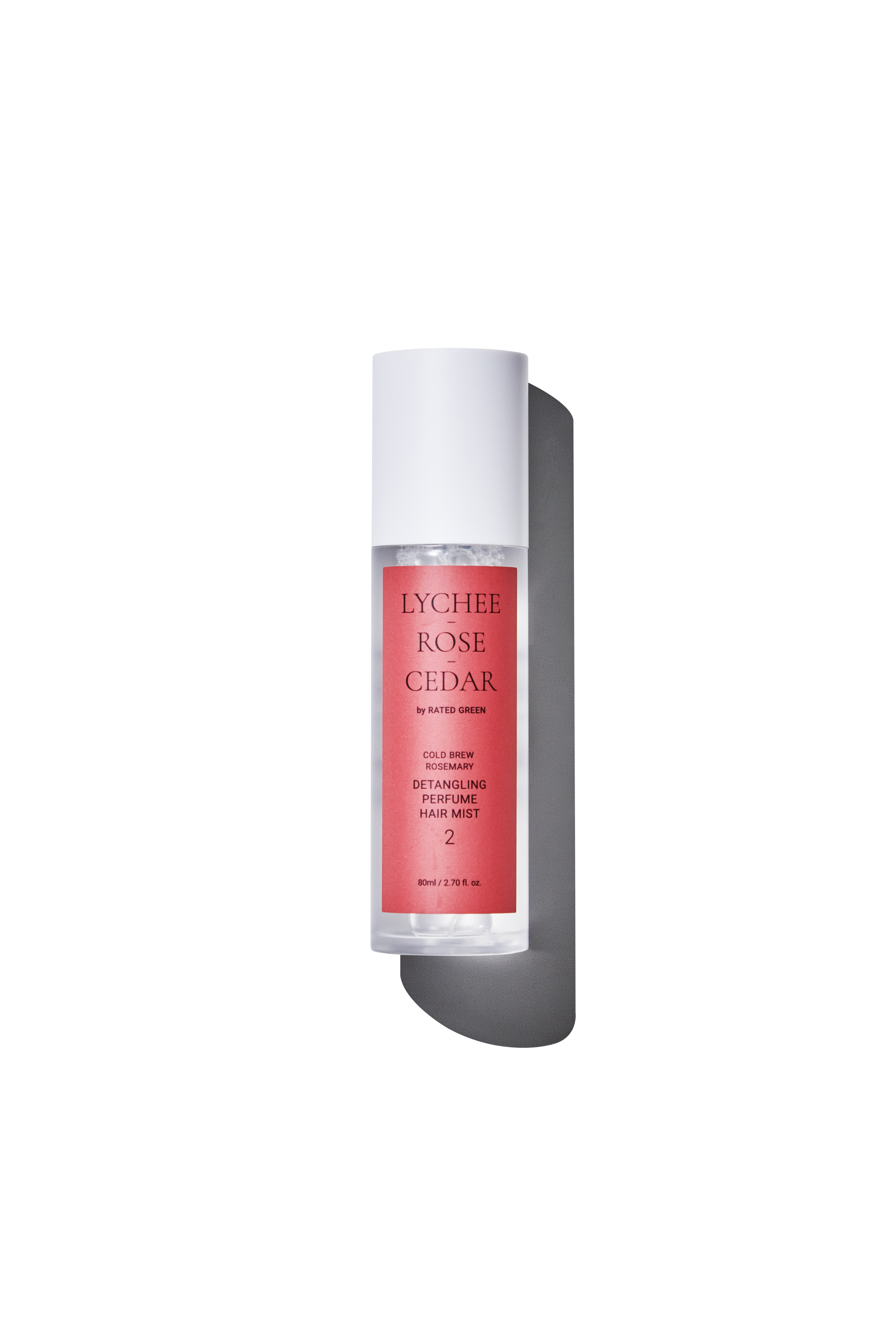 Rated Green Detangling Perfume Hair Mist 2 Lychee Rose Cedar 80ml - Парфумований міст для волосся 